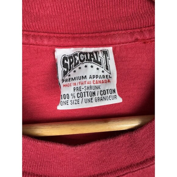 Vintage 90's Hatuey Beer By Bacardi Alcohol Drink Red Shirt XL Art Rare Promo - Picture 5 of 7